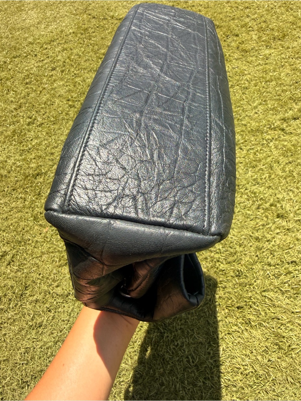 Saint Laurent West Hollywood Shoulder Bag Crocodile Embossed Leather Bag - Picture 15 of 15